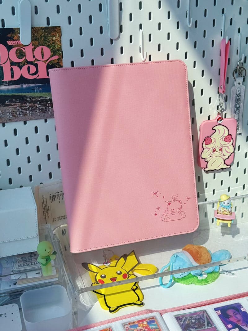 A4 ZIP UP BINDER - PINK