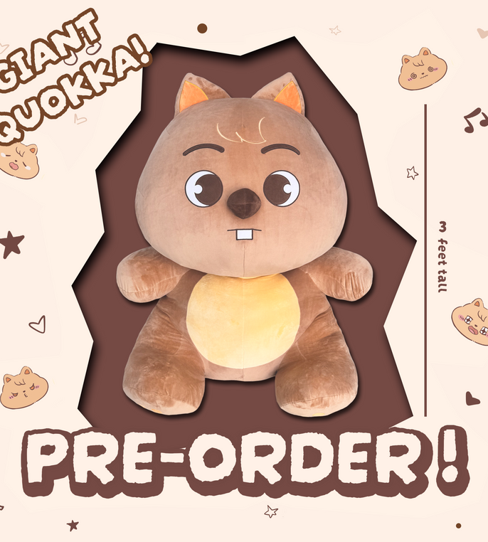GIANT HAN QUOKKA PLUSH 3 FT (1M) TALL