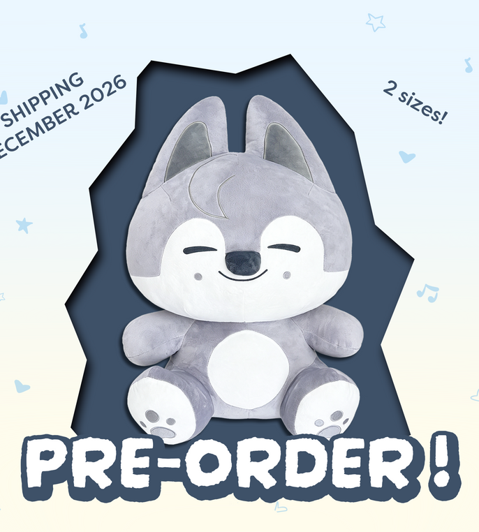 [PRE-ORDER] GIANT WOLF CHAN PLUSH