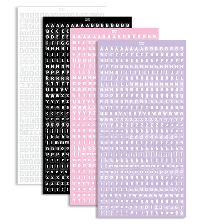 TWO WAY LETTER STICKERS