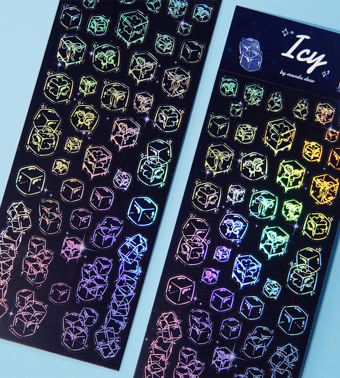 ICY HOLO FOIL STICKERS